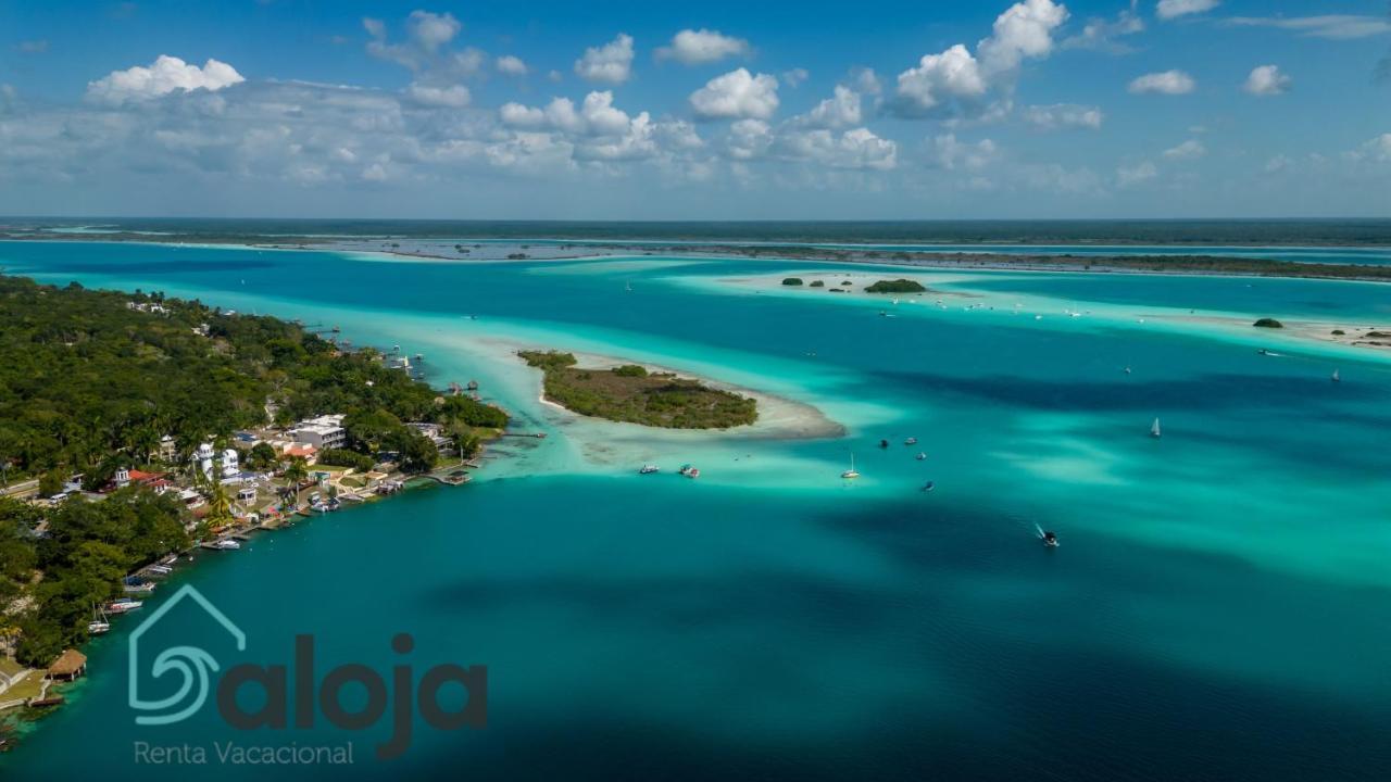 Villa Xtohil With Private Access To The Magic 7 Colors Lagoon Бакалар Екстериор снимка