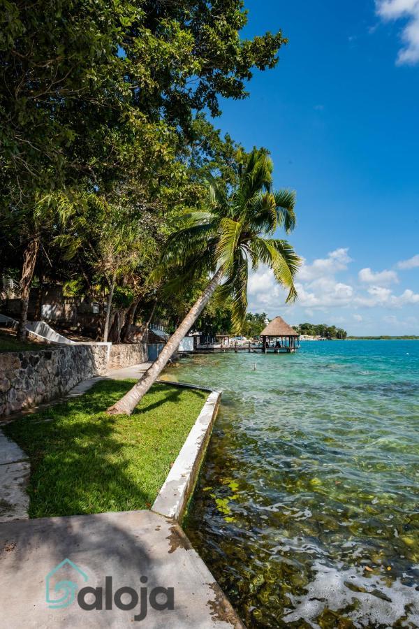 Villa Xtohil With Private Access To The Magic 7 Colors Lagoon Бакалар Екстериор снимка