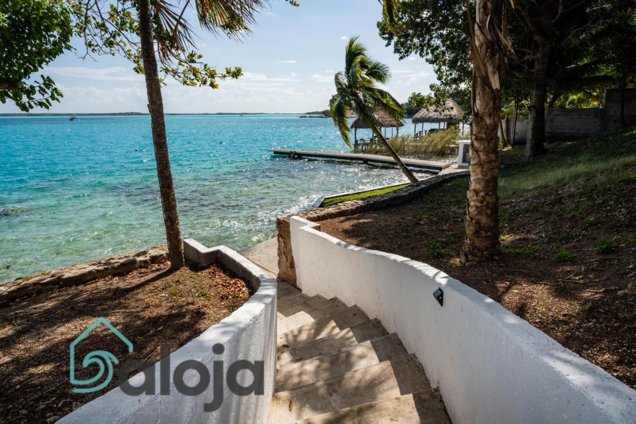 Villa Xtohil With Private Access To The Magic 7 Colors Lagoon Бакалар Екстериор снимка