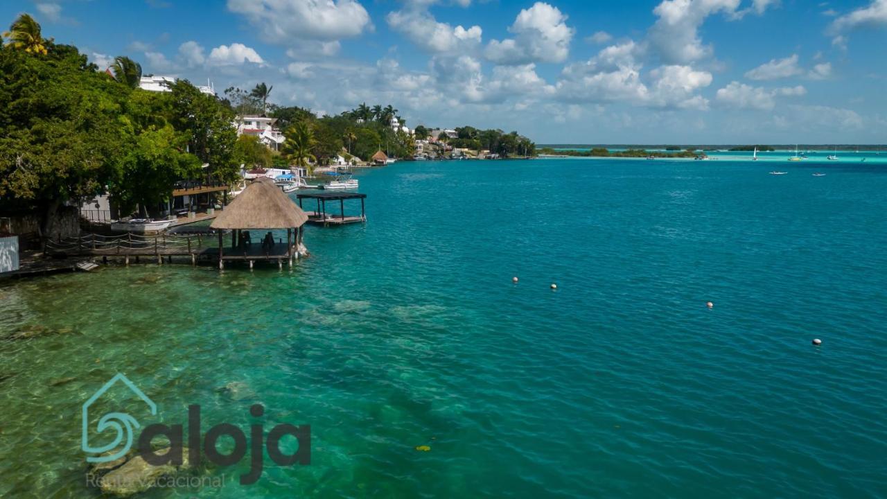 Villa Xtohil With Private Access To The Magic 7 Colors Lagoon Бакалар Екстериор снимка