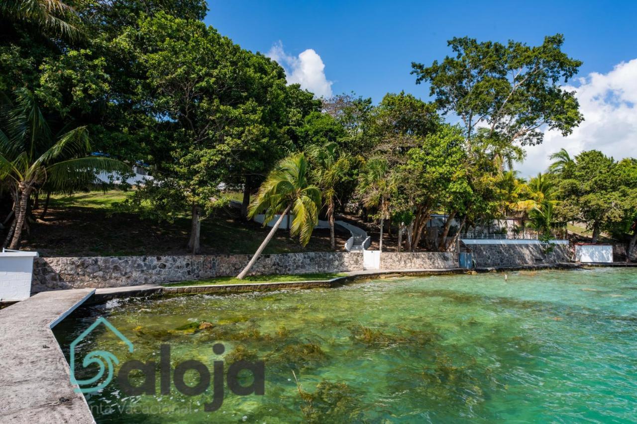 Villa Xtohil With Private Access To The Magic 7 Colors Lagoon Бакалар Екстериор снимка