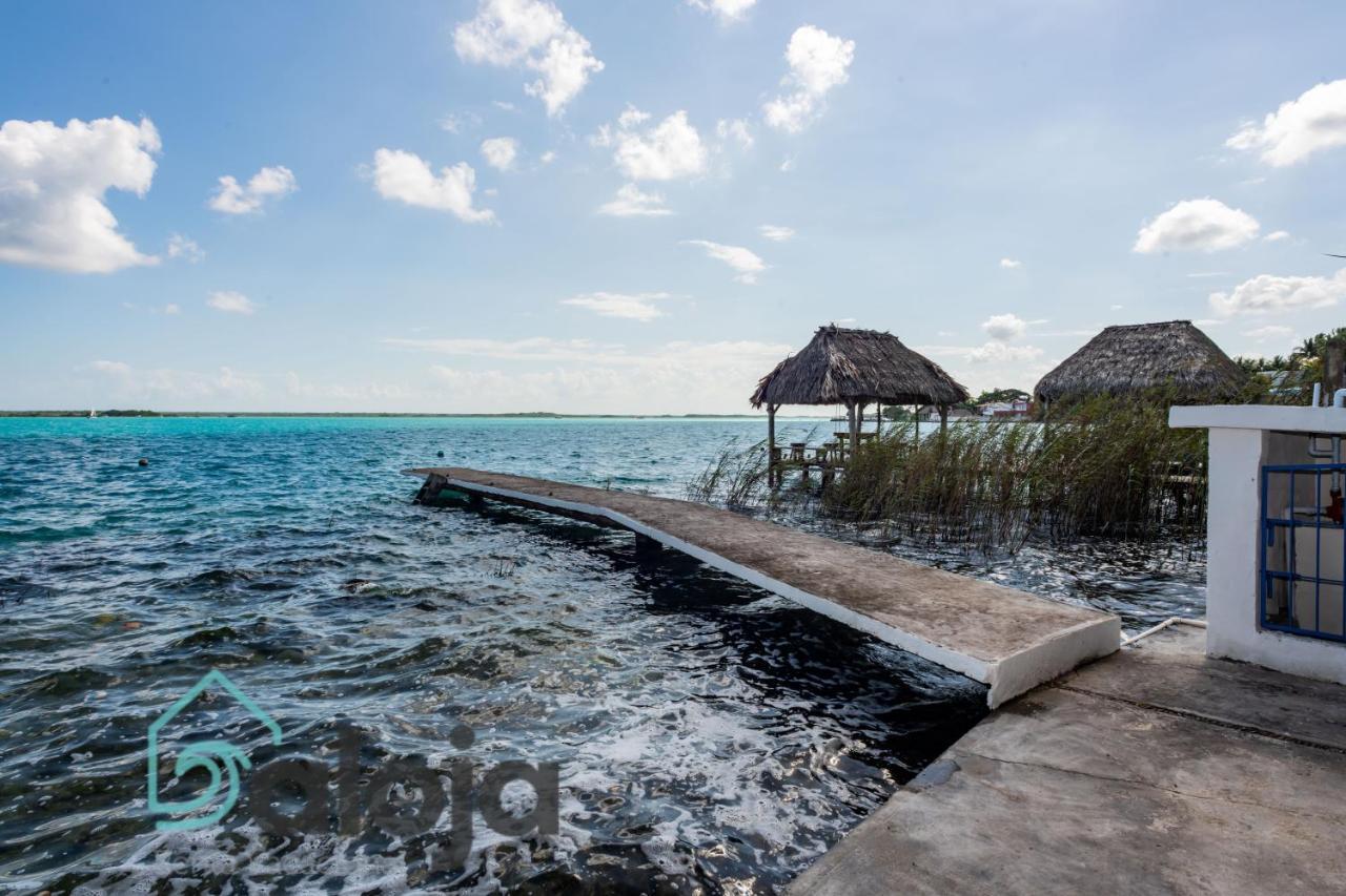 Villa Xtohil With Private Access To The Magic 7 Colors Lagoon Бакалар Екстериор снимка